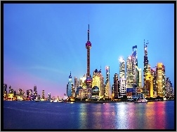 Chiny, Wieżowce, Miasto, Szanghaj